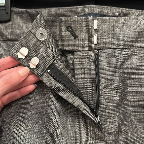 NWT Anne Klein Straight Leg Pants, Size 10, Black/Gray Pattern - Picture 5 of 8